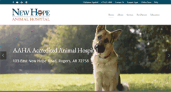 Desktop Screenshot of newhopeanimal.com