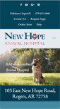 Mobile Screenshot of newhopeanimal.com